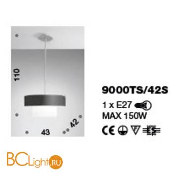 Подвесной светильник IDL Maya 9000TS/42S - Схема