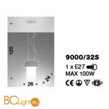 Подвесной светильник IDL Maya 9000/32S - Схема