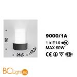 Настенный светильник IDL Maya 9000/1A Black - Схема