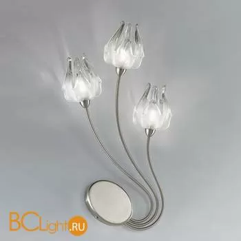 Бра IDL Medusa 266/3A SATIN NICKEL FUME CRYSTAL GLASS