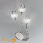 Бра IDL Medusa 266/3A SATIN NICKEL FUME CRYSTAL GLASS