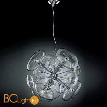 Подвесной светильник IDL Moira 366/12S chrome + transparent