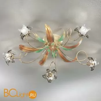 Потолочная люстра IDL Narciso 311/5PF Giallo di napoli V335/144/22