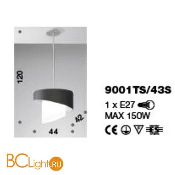 Потолочный светильник IDL Nettuno 9001TS/43S - Схема