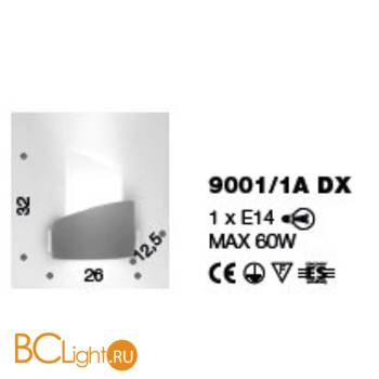 Настенный светильник IDL Nettuno 9001/1A DX - Схема