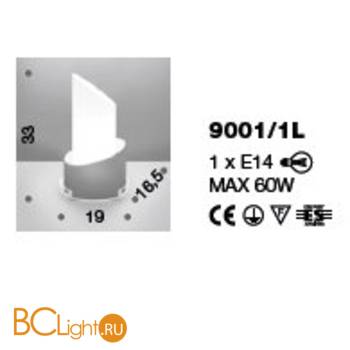 Настольная лампа IDL Nettuno 9001/1L - Схема