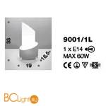 Настольная лампа IDL Nettuno 9001/1L - Схема