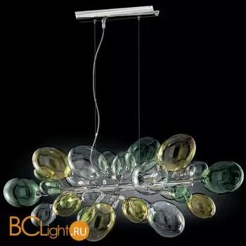 Люстра IDL Nuvola 372/8S chrome + multicolour