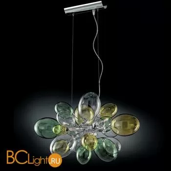 Люстра IDL Nuvola 372/6S chrome + multicolour