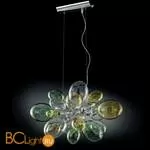 Люстра IDL Nuvola 372/6S chrome + multicolour