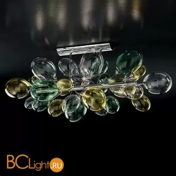 Потолочный светильник IDL Nuvola 372/8PF chrome + multicolour