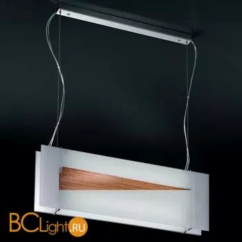 Подвесной светильник IDL Onda 360/2S SATIN CRYSTAL GLASS + BROWN