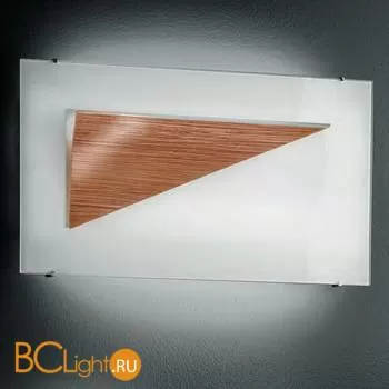 Настенный светильник IDL Onda 360/2AP SATIN CRYSTAL GLASS + BROWN