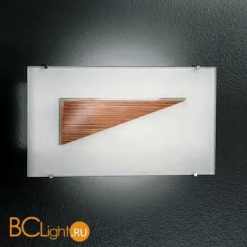 Настенный светильник IDL Onda 360/2AG SATIN CRYSTAL GLASS + BROWN