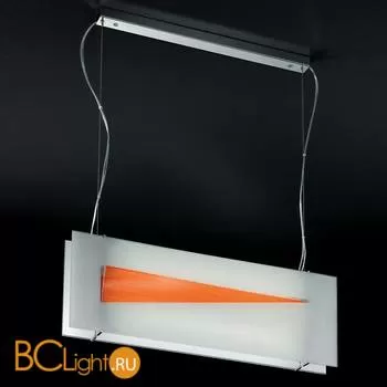 Подвесной светильник IDL Onda 360/2S SATIN CRYSTAL GLASS + ORANGE