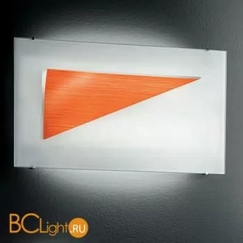 Настенный светильник IDL Onda 360/2AP SATIN CRYSTAL GLASS + ORANGE