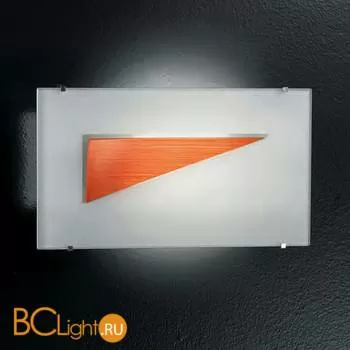 Настенный светильник IDL Onda 360/2AG SATIN CRYSTAL GLASS + ORANGE