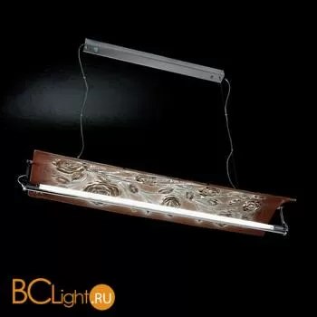 Подвесной светильник IDL Opera 416/1S SILVER + BROWN COLOUR