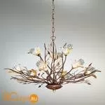 Люстра IDL Orchidea 260/6+3 Rovere striato V285/127.96/22