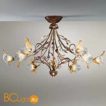 Потолочная люстра IDL Orchidea 263/6+3PF Rovere striato V285/127.96/22