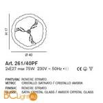 Потолочный светильник IDL Orchidea 261/40PF Rovere striato V285/127.96/22 - Схема