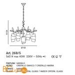 Люстра IDL Papiro 268/5 Narvalo V293/148/6 - Схема