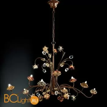 Люстра IDL Paris 415/6+3 TRANSPARENT ROSES CRYSTAL