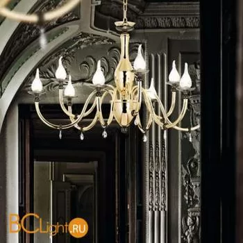 Люстра IDL Poesia 531/6+3 Light gold+black nickel