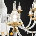 Люстра IDL Poesia 531/10+5 white+gold - Фото 0