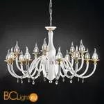 Люстра IDL Poesia 531/10+5 white+gold