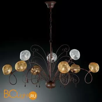 Люстра IDL Pulegosa 358/6+3 Castagno V397/210/22 + V397/111/22