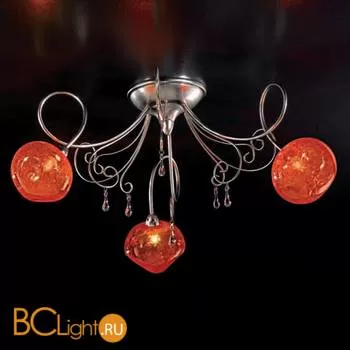 Потолочная люстра IDL Pulegosa 358/3PF Nickel V397/212/22