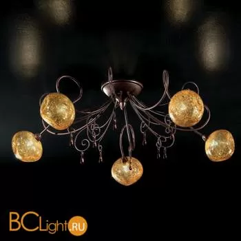 Потолочная люстра IDL Pulegosa 358/5PF Castagno V397/210/22