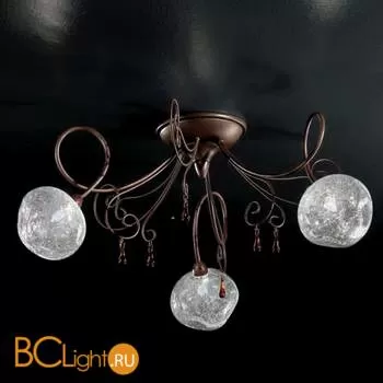 Потолочная люстра IDL Pulegosa 358/3PF Castagno V397/111/22