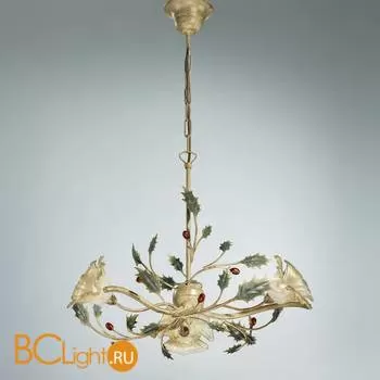 Люстра IDL Pungitopo 326/3 Verde floreale V360/184/22