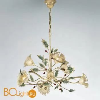 Люстра IDL Pungitopo 326/3+3 Verde floreale V360/184/22