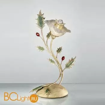 Настольная лампа IDL Pungitopo 326/1L Verde floreale V359/184/22