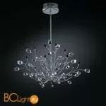 Люстра IDL Rosetta 324/12S Chrome Clear roses/Black prisms