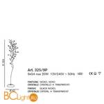 Торшер IDL Rosetta 325/9P Chrome Color roses/Black prisms - Схема