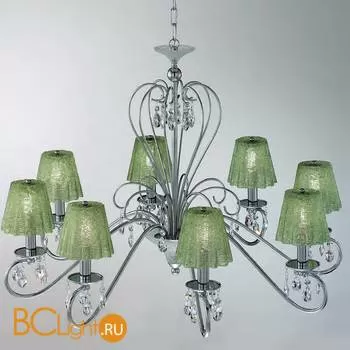 Люстра IDL Rossella 301/8 Chrome green apple crystal