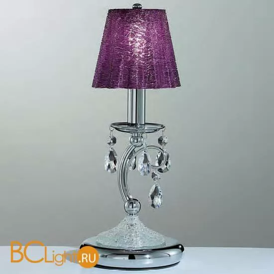 Настольная лампа IDL Rossella 301/1L Chrome purple crystal