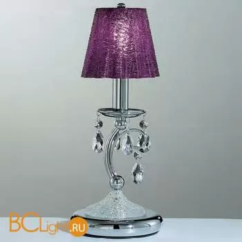 Настольная лампа IDL Rossella 301/1L Chrome purple crystal