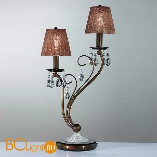 Настольная лампа IDL Rossella 301/2L Polished brown V330/165/11