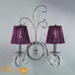 Бра IDL Rossella 301/2A Chrome purple crystal