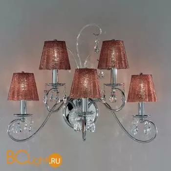 Бра IDL Rossella 301/5A Chrome brown crystal