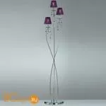 Торшер IDL Rossella 301/3P Chrome purple crystal