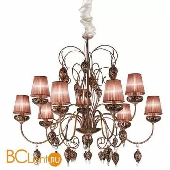 Люстра IDL Royal Gala 444/6+3 Royal Maroon