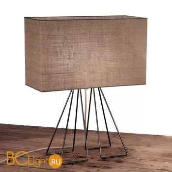 Настольная лампа IDL Seventy 588/1LR black nickel dark jute