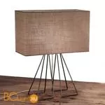 Настольная лампа IDL Seventy 588/1LR black nickel dark jute