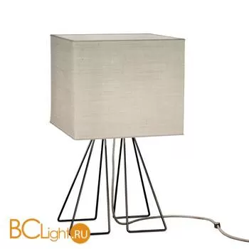 Настольная лампа IDL Seventy 588/1LQ black nickel light jute